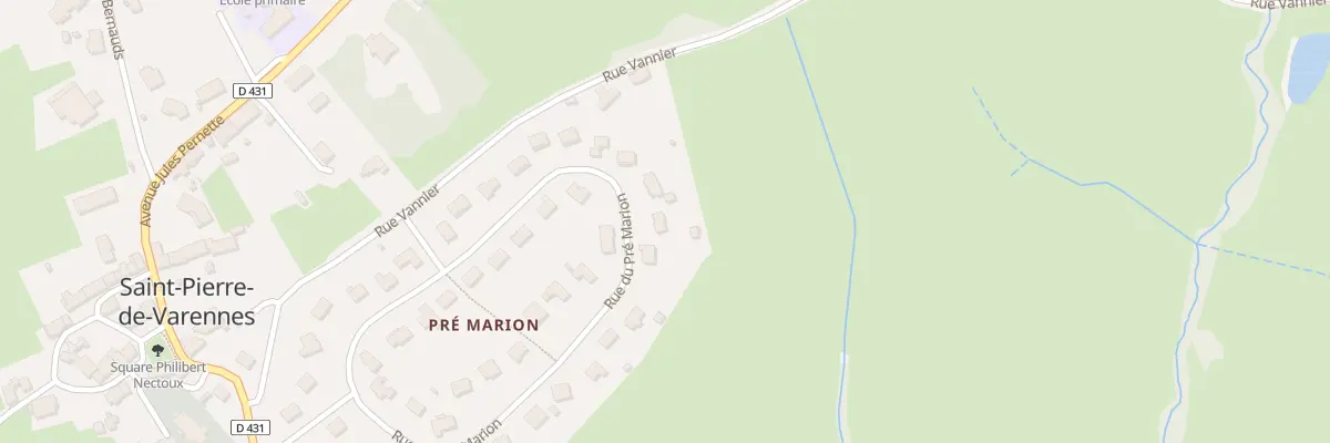 Plan du 17 Rue du Pre Marion à Saint-Pierre-de-Varennes