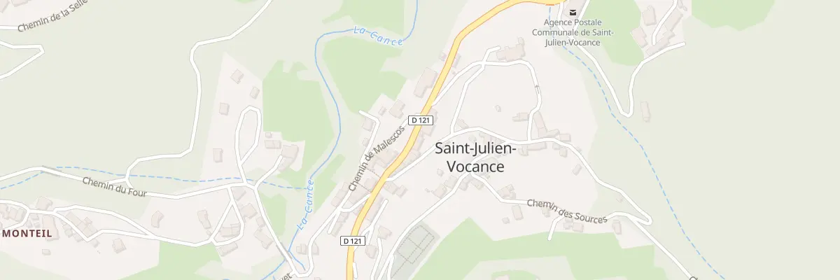 Plan du 5126T Malescos à Saint-Julien-Vocance