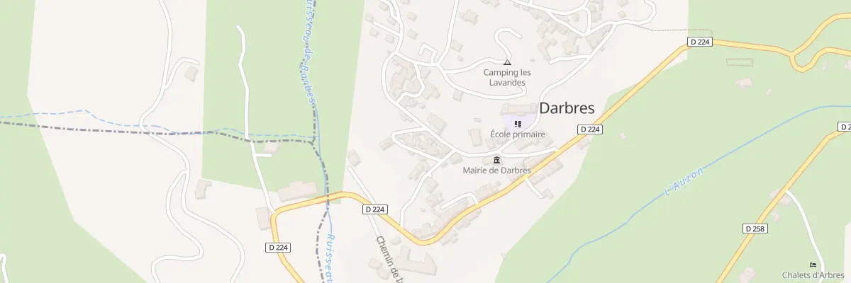 Plan du 5254 Darbres à Darbres