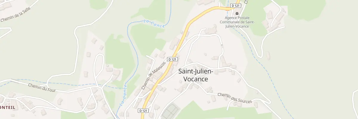 Plan du 5128 Malescos à Saint-Julien-Vocance