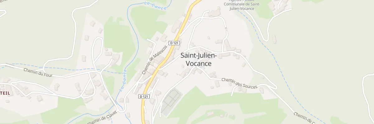 Plan du 5158 Le Village à Saint-Julien-Vocance