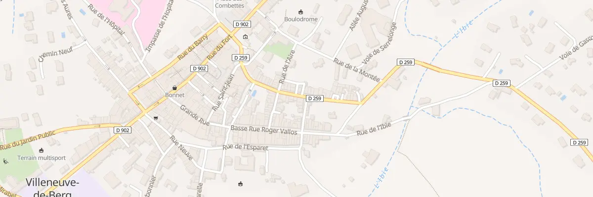 Plan du 74 Rue de Serres à Villeneuve-de-Berg