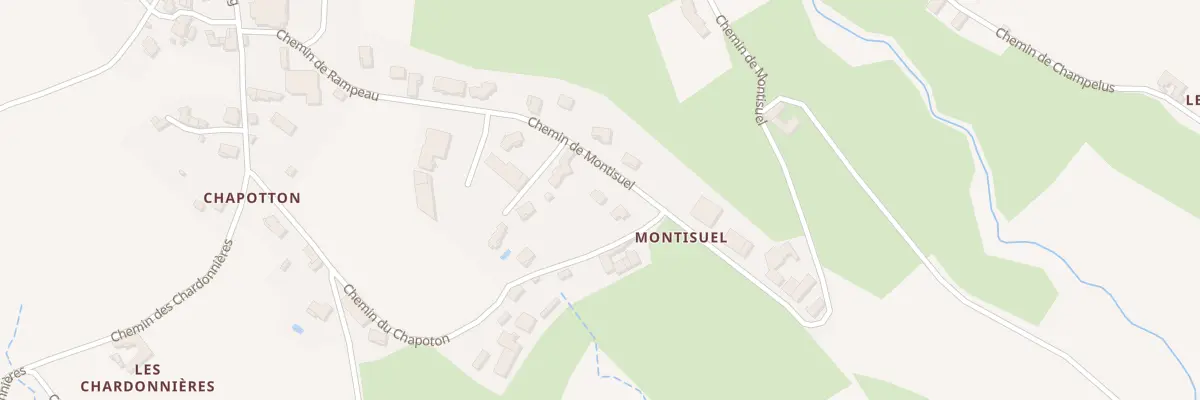 Plan du 5253 Montisuel à Brullioles
