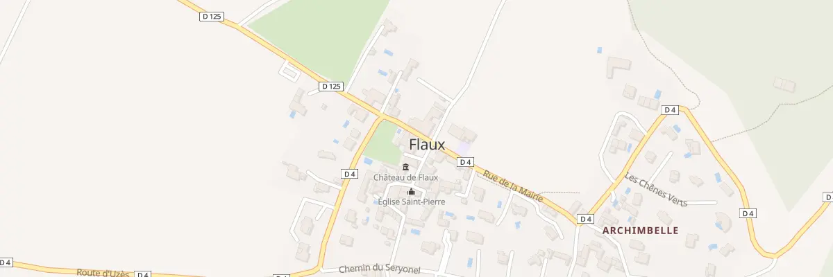 Plan du 2 Pl du Château à Flaux