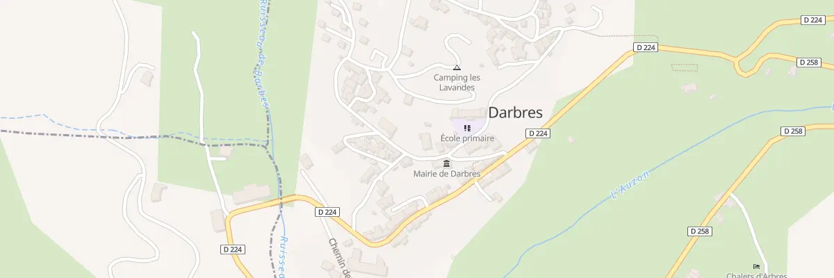 Plan du 130 Rte de la Violle à Darbres