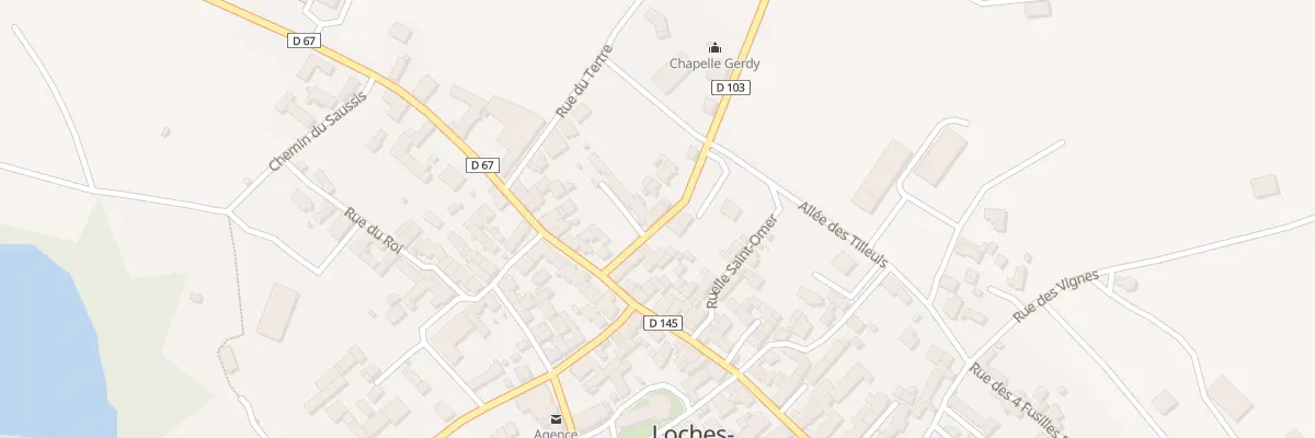 Plan du 3 Rue du Docteur Gerdy à Loches-sur-Ource