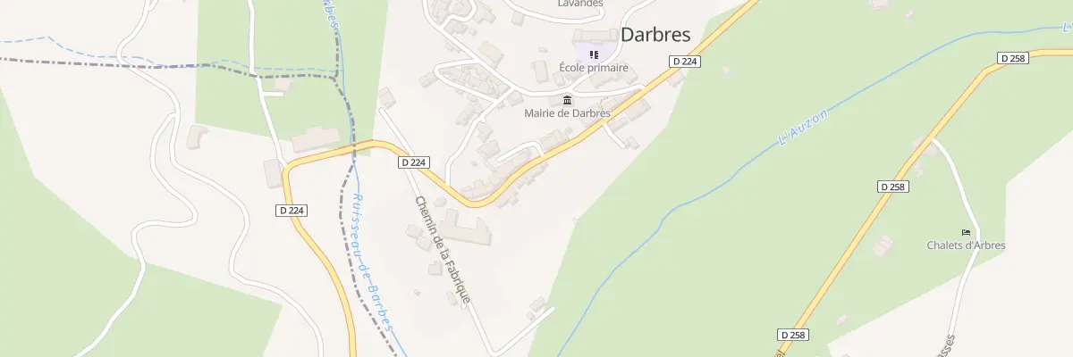 Plan du 170 Rue des Anciens Metiers à Darbres