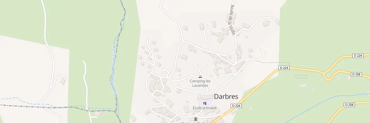 Plan du 390 Rte de la Violle à Darbres