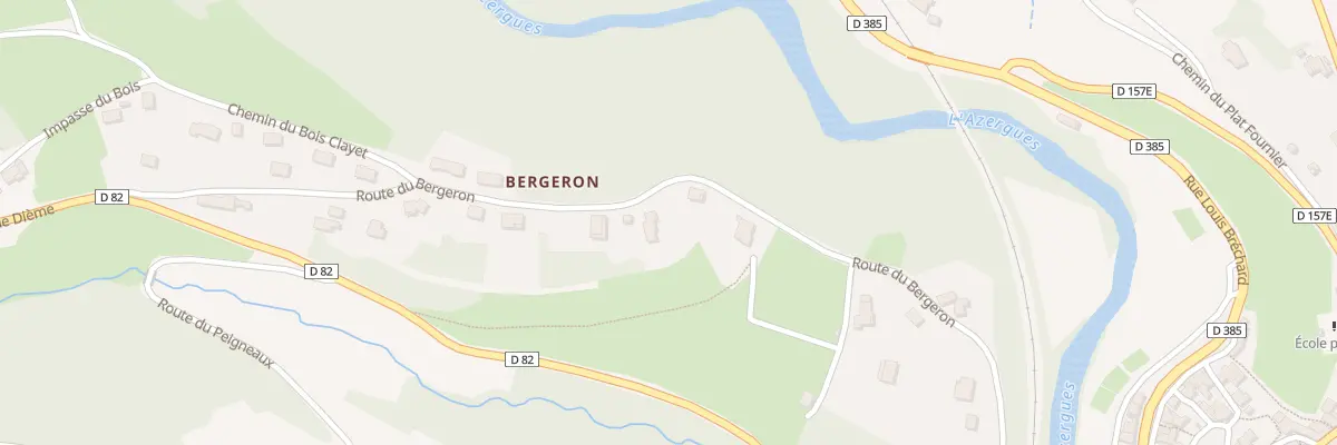 Plan du 501 Rte du Bergeron à Chamelet