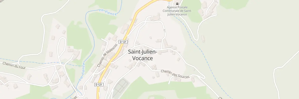 Plan du 6177 Le Village à Saint-Julien-Vocance
