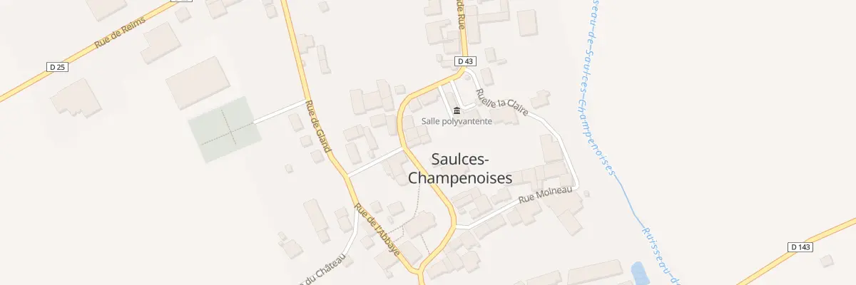 Plan du 8 Gr Grande Rue à Saulces-Champenoises