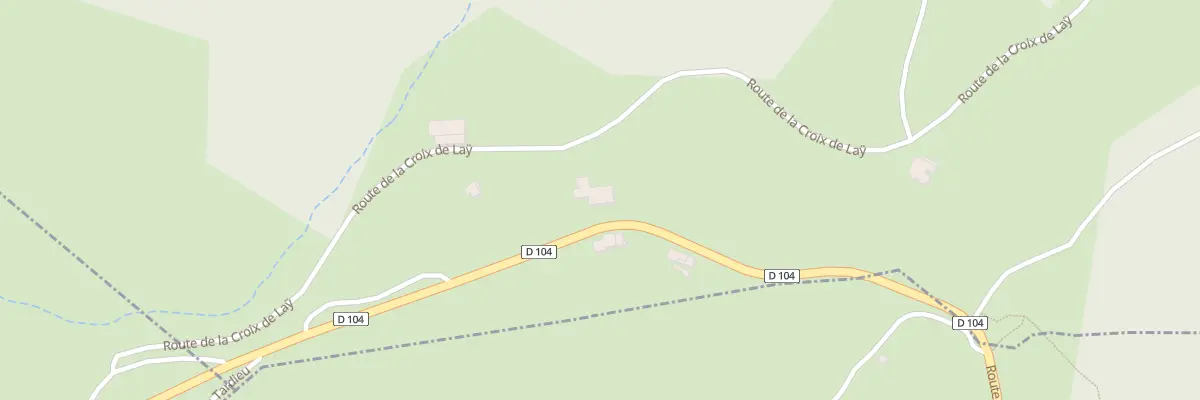 Plan du 4685 Rte de la Croix de Laÿ à Pourchères