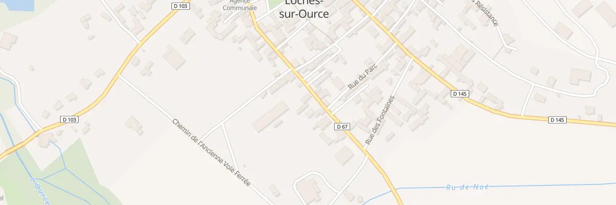 Plan du 13 Rue General de Gaulle à Loches-sur-Ource
