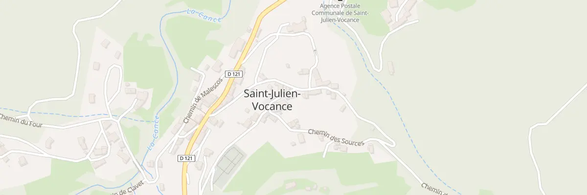 Plan du 5163 Les Blaches à Saint-Julien-Vocance