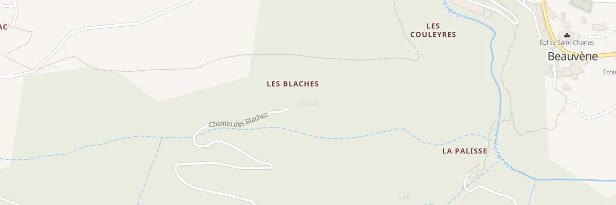 Plan du 5039 Les Blaches à Beauvène