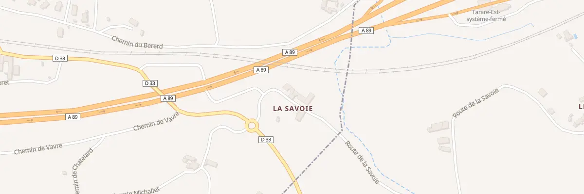Plan du 106 Che de la Savoie à Vindry-sur-Turdine