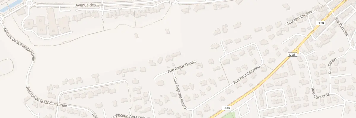 Plan du 46 Rue Edgar Degas à Bellegarde