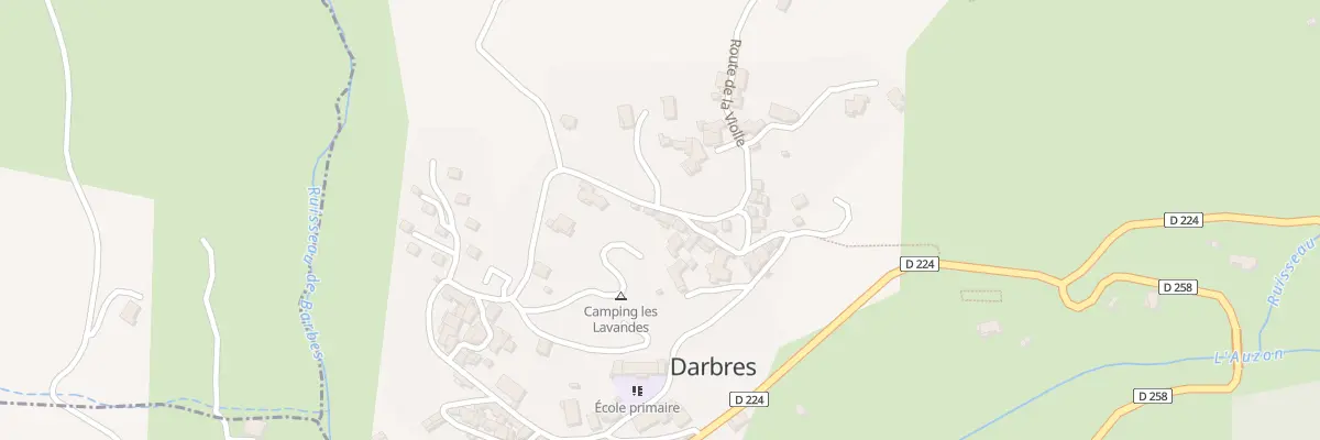 Plan du 520 Rte de la Violle à Darbres