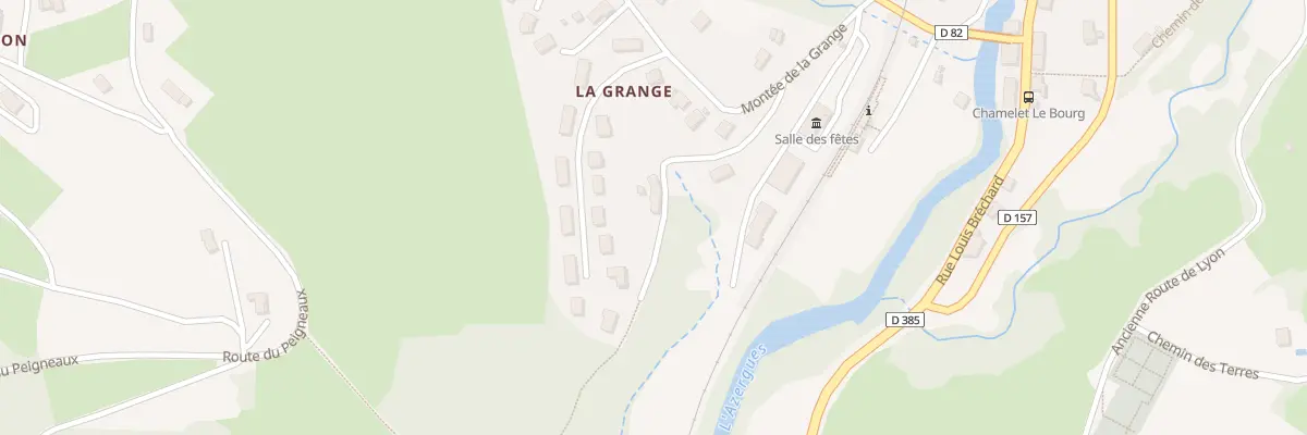 Plan du 120 Che de la Maison Rose à Chamelet