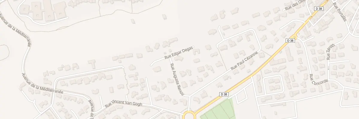 Plan du 44 Rue Edgar Degas à Bellegarde
