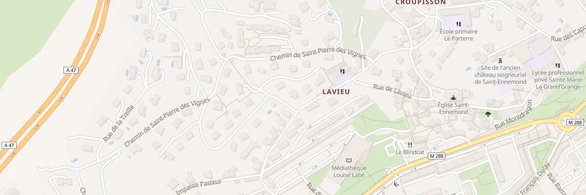 Plan du 1 Rue de lanzau à Saint-Chamond
