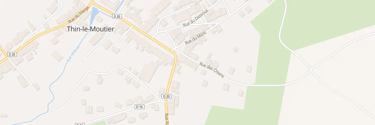 Plan du 5044 Rue des Chiens à Thin-le-Moutier