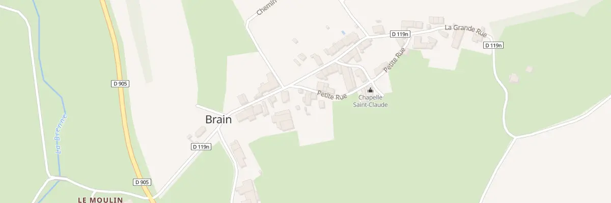 Plan du 2 Ptr La Petite Rue à Brain