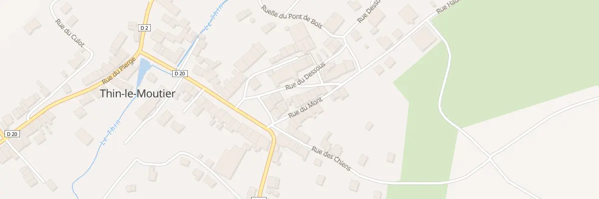 Plan du 5023 Rue du Mont à Thin-le-Moutier