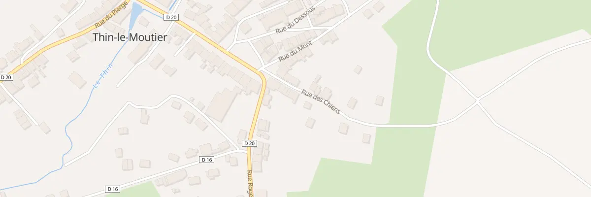 Plan du 5043 Rue des Chiens à Thin-le-Moutier