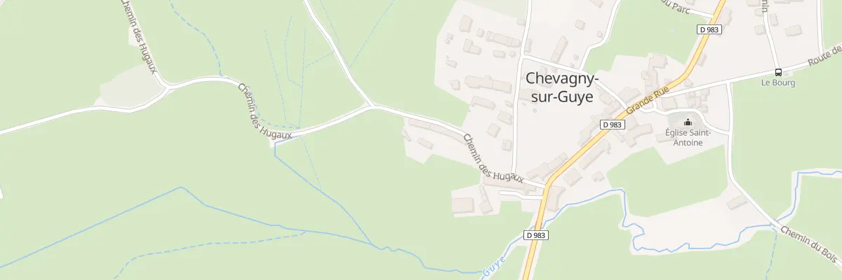 Plan du 3 Che des Hugaux à Chevagny-sur-Guye