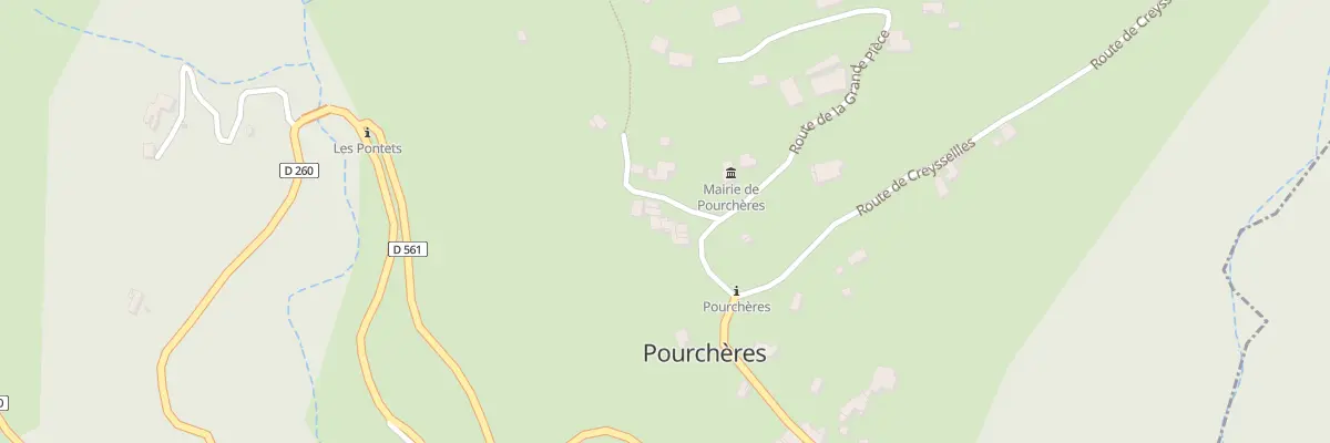 Plan du 47 Rte de la Grande Pièce à Pourchères