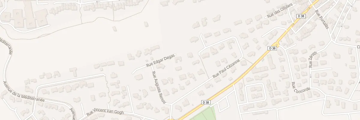 Plan du 16 Rue Edgar Degas à Bellegarde