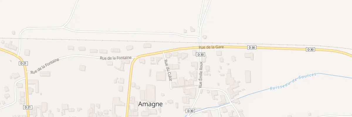 Plan du 8 Rue de la Gare à Amagne