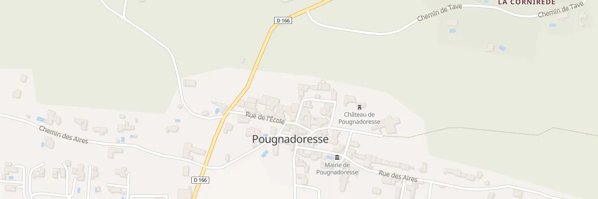 Plan du 5008 Rue de la Tourette à Pougnadoresse