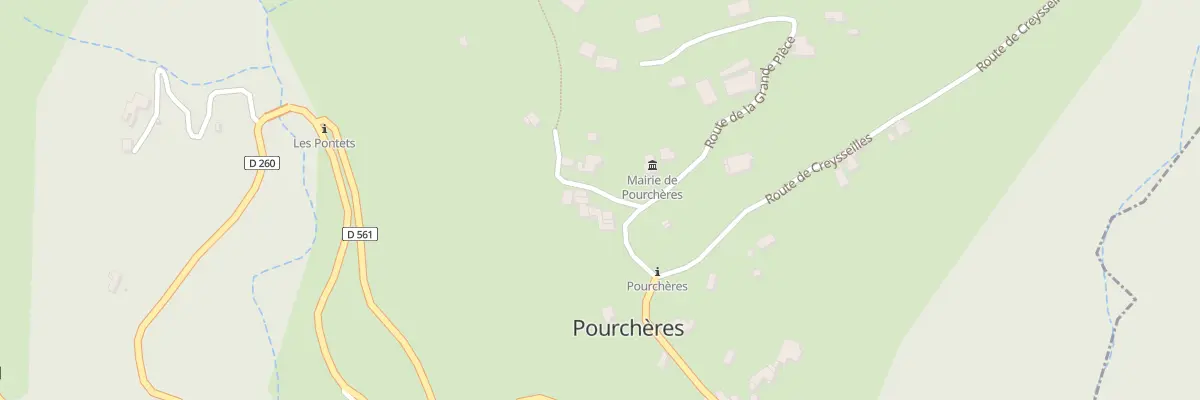 Plan du 5018 Pourcheres à Pourchères