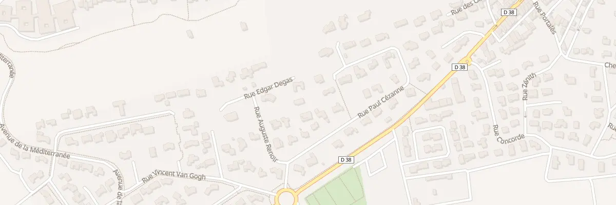 Plan du 20 Rue Edgar Degas à Bellegarde