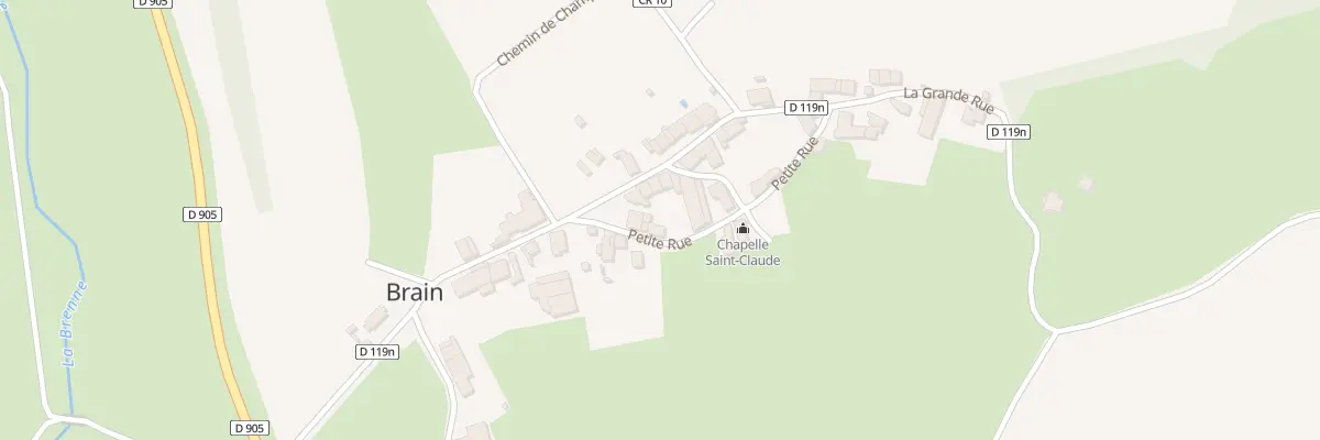 Plan du 1 Ptr La Petite Rue à Brain