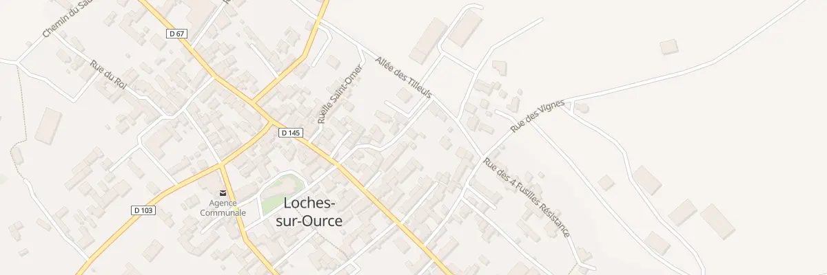 Plan du 4 Rue du Docteur Delaine à Loches-sur-Ource