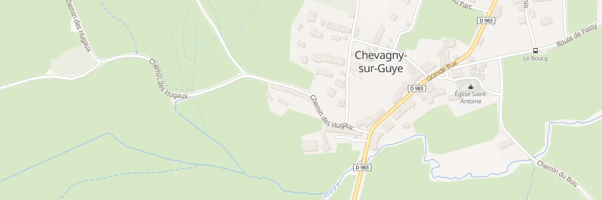 Plan du 1 Che des Hugaux à Chevagny-sur-Guye