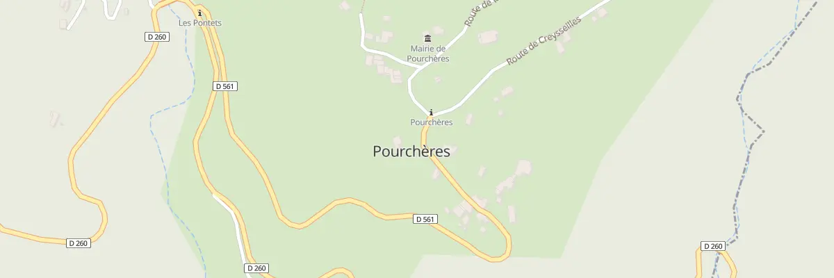 Plan du 5083 Pourcheres à Pourchères
