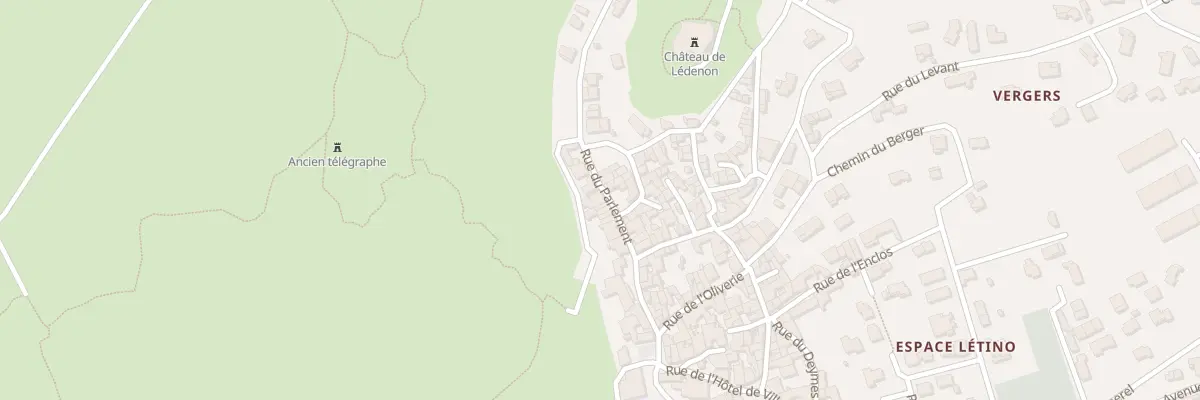 Plan du 11 Rue du Parlement à Lédenon