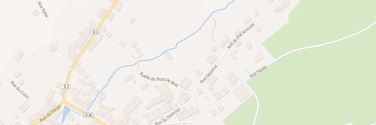 Plan du 5246 Rue Dessous à Thin-le-Moutier