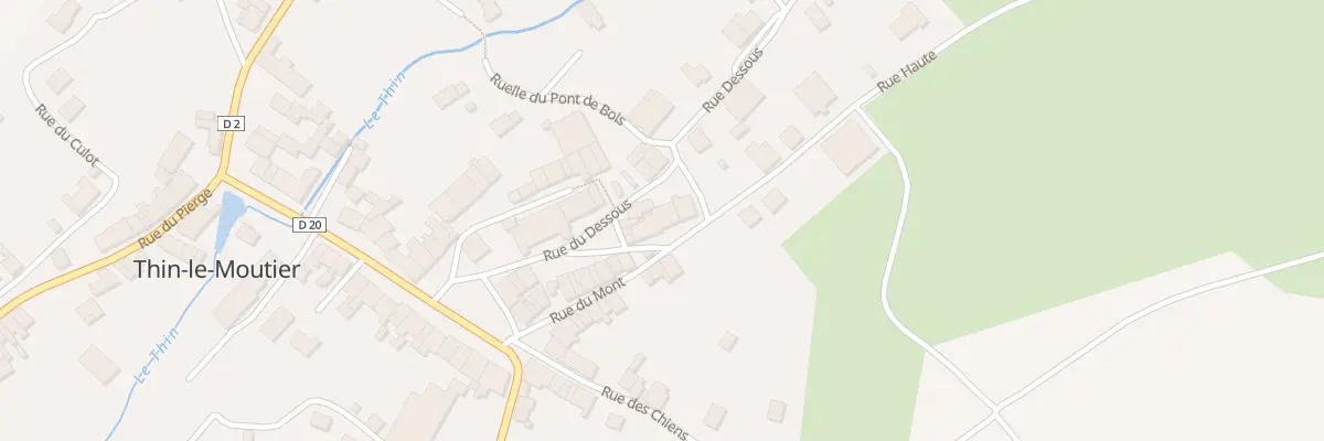 Plan du 5027 Rue Haute à Thin-le-Moutier