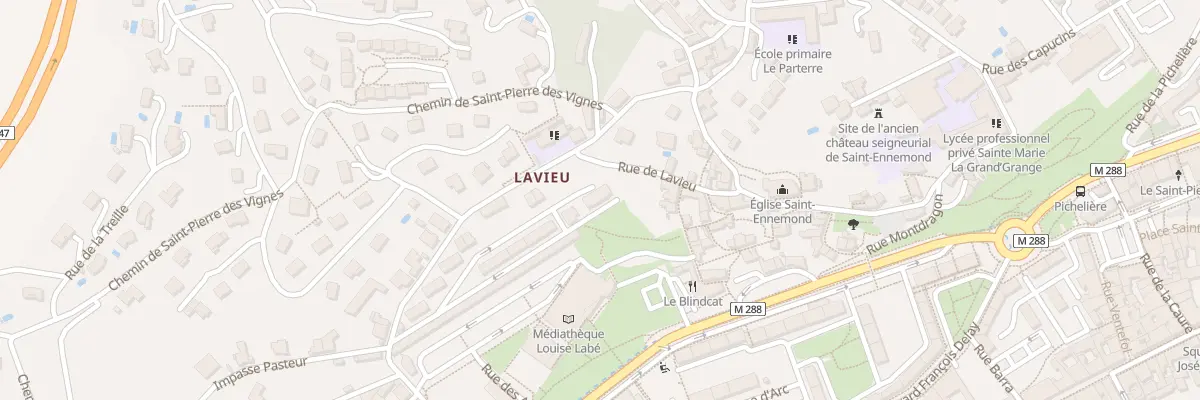 Plan du 4 Rue Pasteur à Saint-Chamond