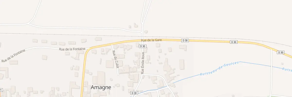Plan du 6 Rue Emile Roux à Amagne