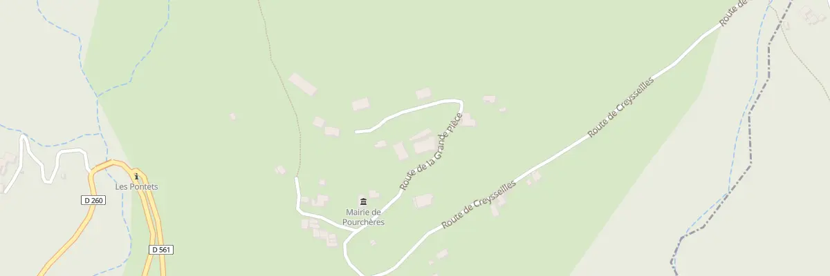 Plan du 5015 Pourcheres à Pourchères