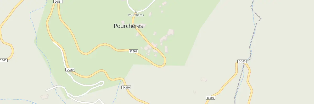 Plan du 645 Rte du Village à Pourchères