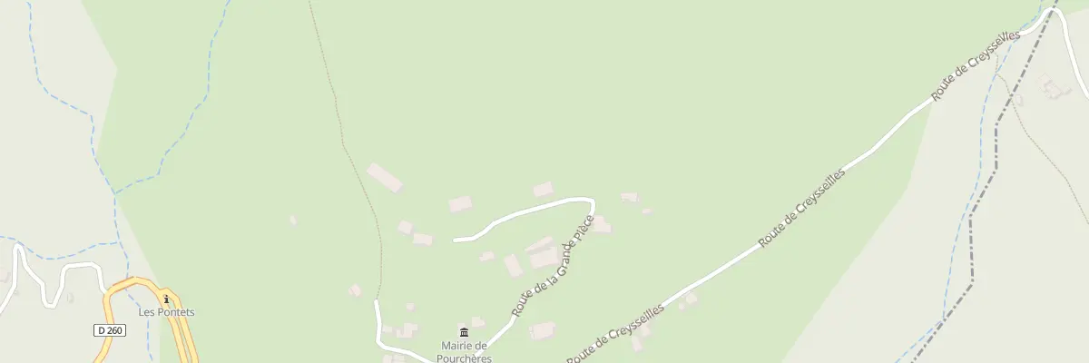 Plan du 295 Rte de la Grande Pièce à Pourchères