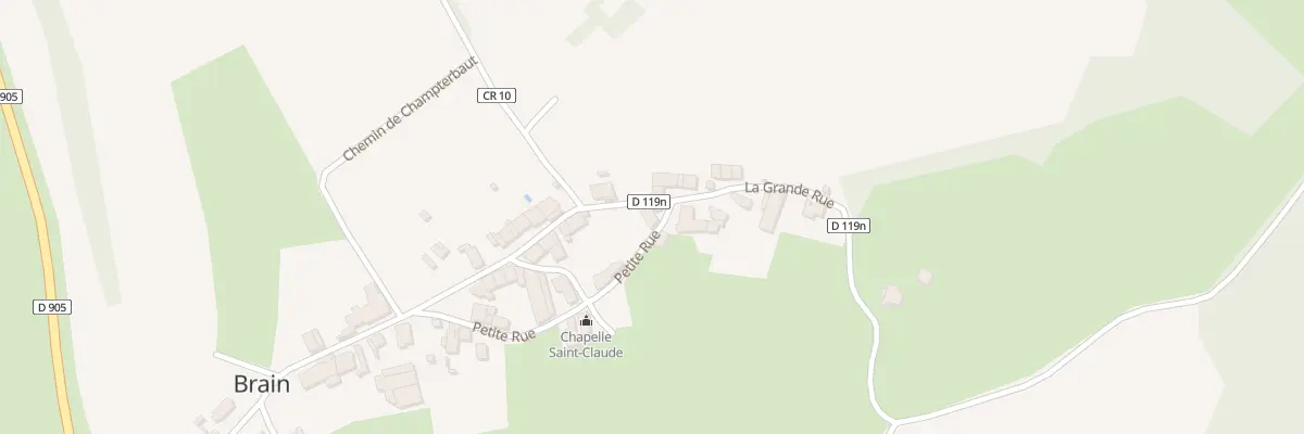Plan du 5022 Gr La Grande Rue à Brain