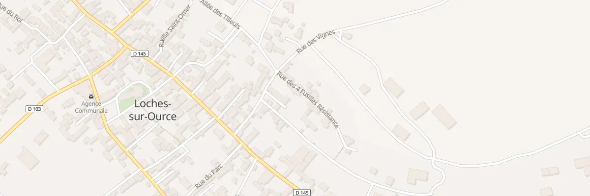Plan du 3 Rue des 4 Fusilles Resistance à Loches-sur-Ource